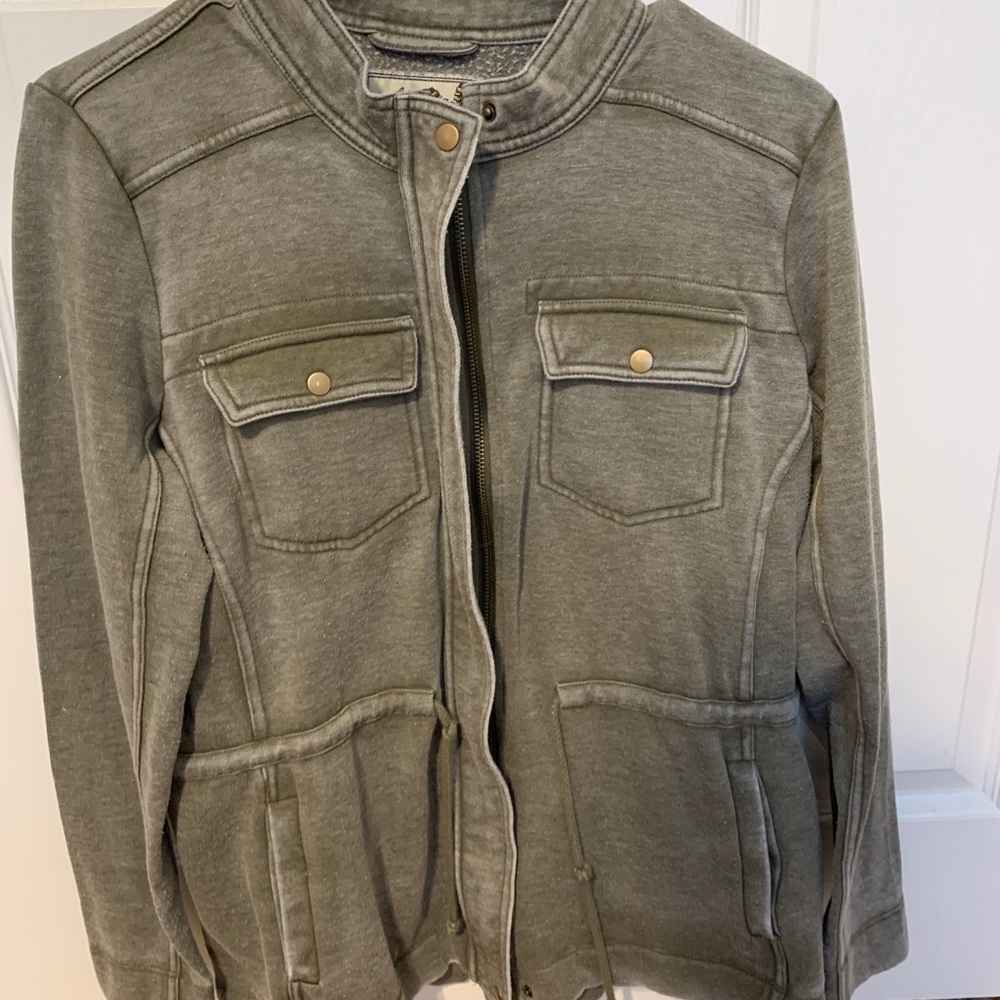 Lucky brand draw string sweater